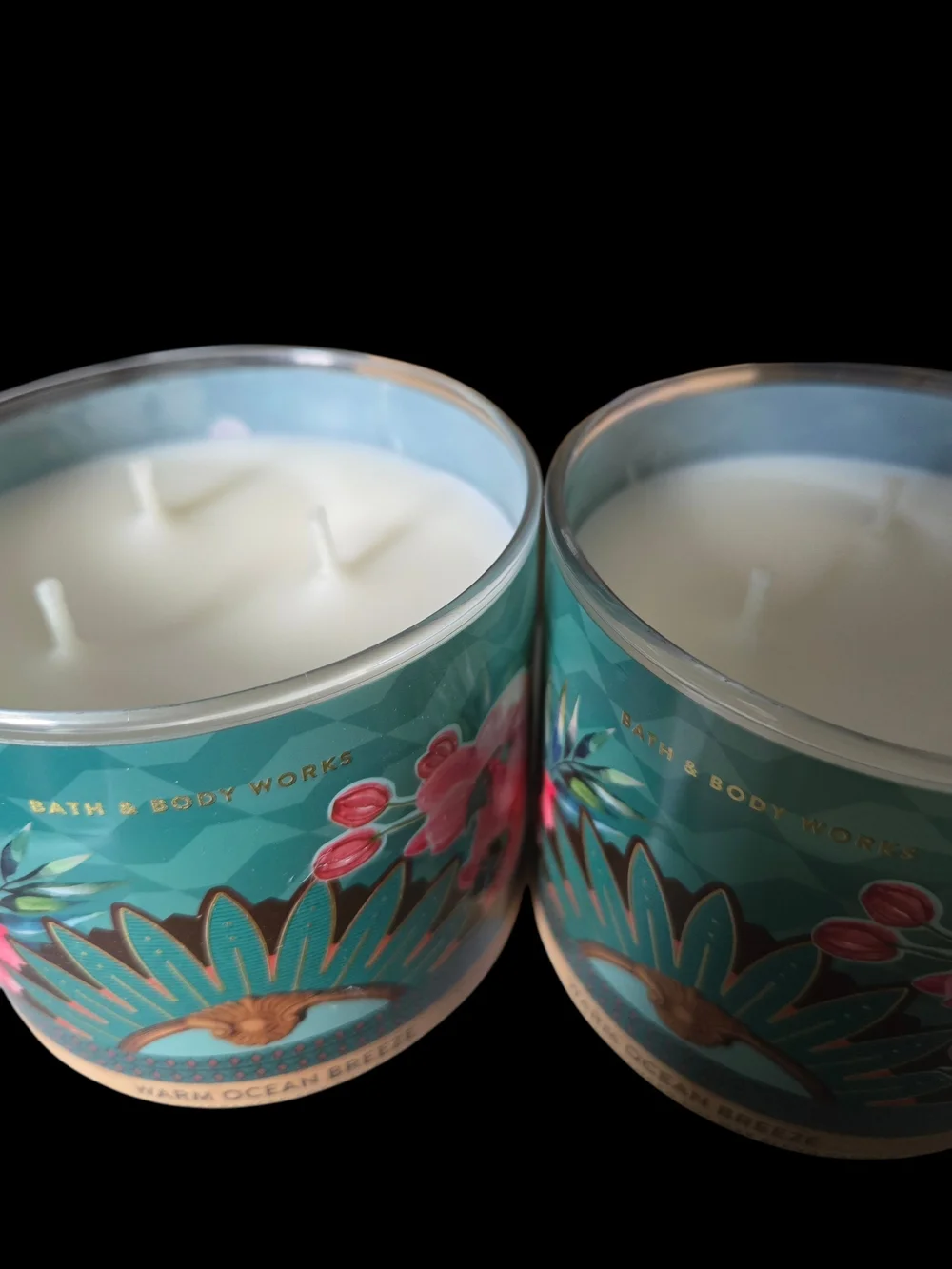 2pc Bath & Body Works Warm Ocean Breeze 3-Wick Candle - NEW!!